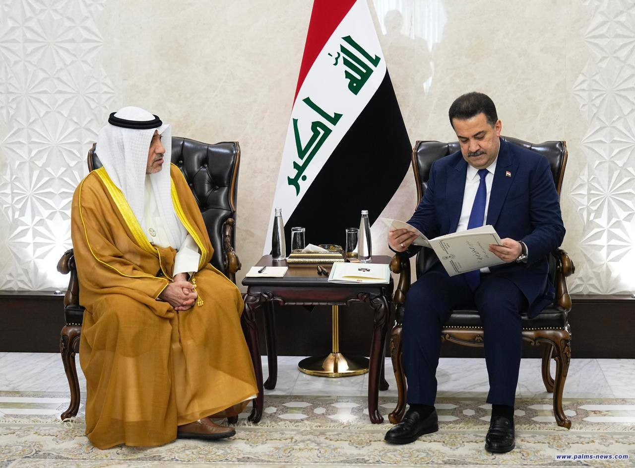 رئيس مجلس الوزراء السيد محمد شياع السوداني يستقبل النائب الأول لرئيس الوزراء الكويتي